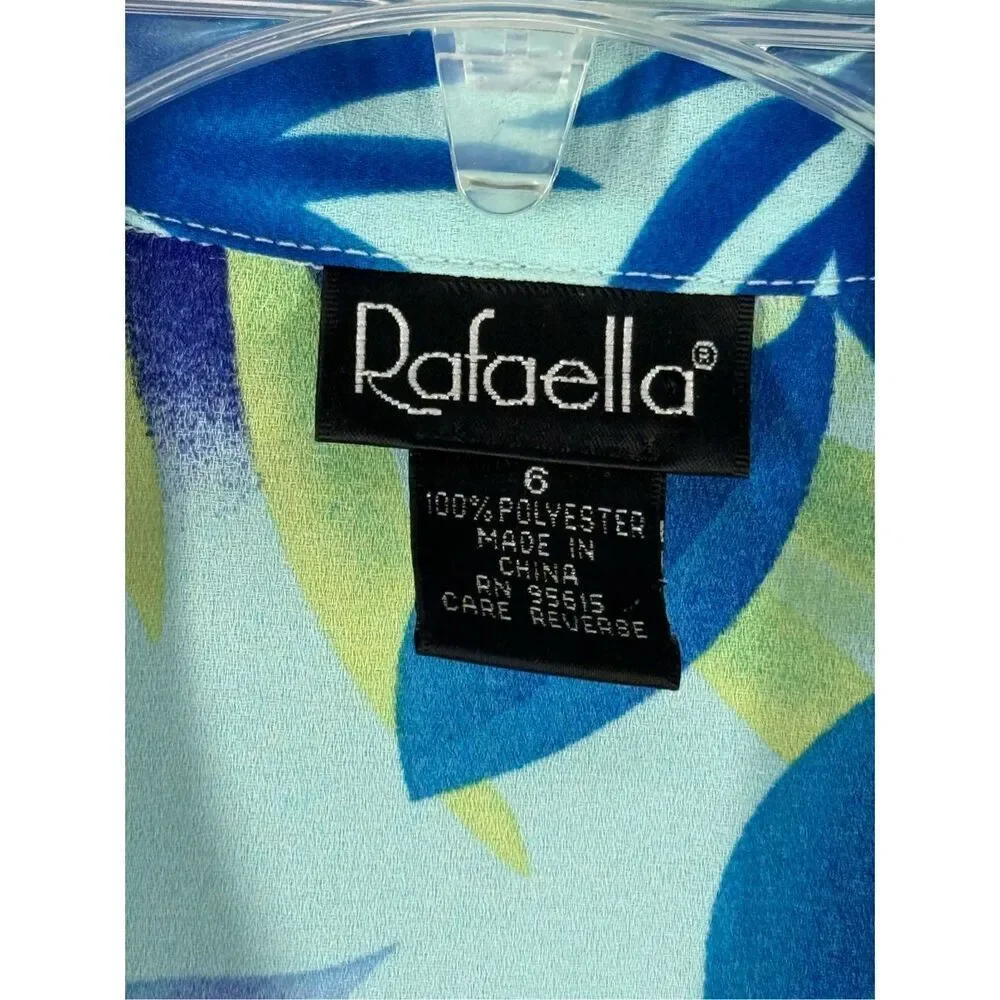 C25.  Rafaella sleeveless sheer no stretch polyester blouse size small - Picture 5 of 6